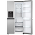 LG 635L Side by Side Fridge with Non-plumbed Ice & Water Dispenser Stainless Steel GS-N600PL  image NaN