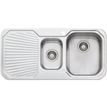 Oliveri PE302 Petite 1 and 1/2 Bowl Left Hand Drainer Topmount Sink hero image
