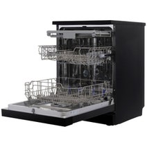 Omega 60cm Freestanding Dishwasher Black Stainless Steel ODWF6014BX hero image