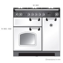 Falcon 90cm Classic Freestanding Dual Fuel Oven/Stove Black and Chrome CLA90DFFBL-CH hero image