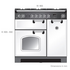Falcon 90cm Classic Freestanding Dual Fuel Oven/Stove Black and Chrome CLA90DFFBL-CH image NaN