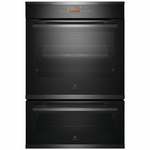 Electrolux 60cm Pyrolytic Dark Stainless Steel Double Oven with Steambake EVEP626DSE hero image