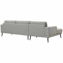Kalona Breda Cement Three Seater Right Facing Chaise Sofa - 32732-RAF-FRD13 hero image