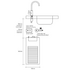 Billi 913000SRG B-3000 Chilled Filtered Water with Square Slimline Dispenser image NaN