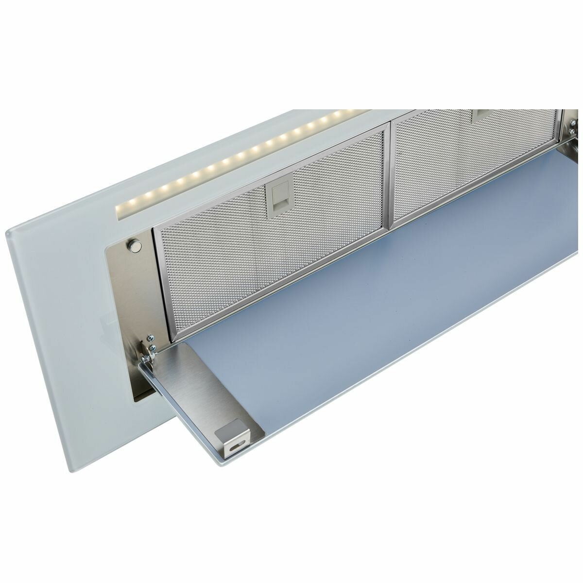 Schweigen 90cm White Glass Under Canopy Rangehood with ISO Drive ST Motor KLS-9GLASSTPAK hero image