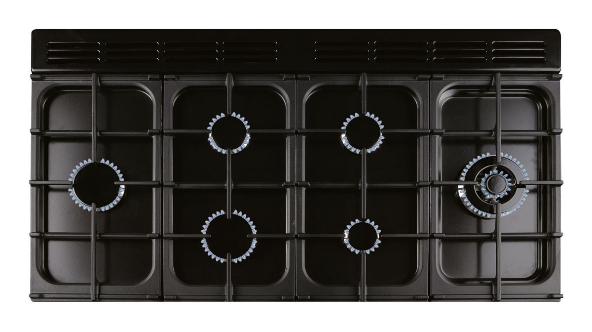 Falcon 110cm Classic Freestanding Dual Fuel Oven/Stove Black and Chrome CLA110DFFBL-CH hero image