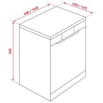 Esatto 45cm Slimline Freestanding Stainless Steel Dishwasher DW42CS hero image