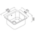 Abey LT45C The Leichardt 45L Single Inset Laundry Tub with Bypass & Overflow image NaN