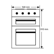 Chef CFE537WA 54cm Freestanding Electric Oven/Stove hero image