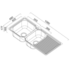 Abey EN180L Entry 1 and 3/4 Bowl Right Hand Drainer Sink image NaN