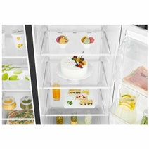 LG 625L Side by Side Fridge with Non-Plumbed Ice & Water Dispenser Matte Black GS-L668MBNL hero image