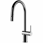 Gessi Inedito Pull Out Dual Function Spray Kitchen Mixer Tap Chrome 60413 hero image