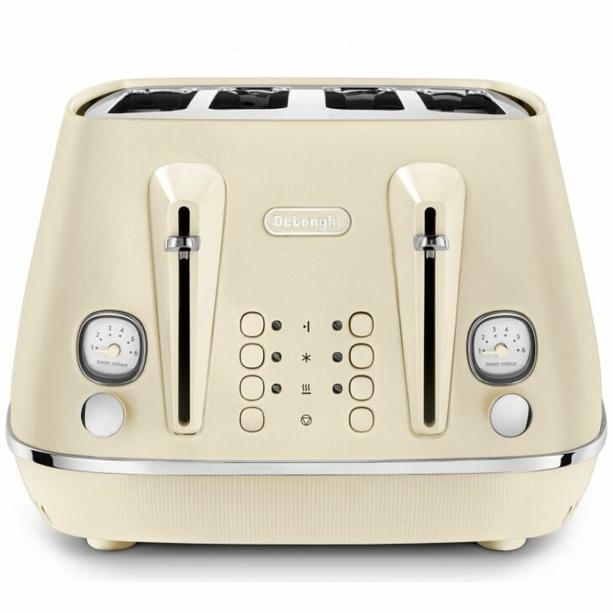 DeLonghi Distinta Perla Four Slice Toaster Lemon CTIN4003Y