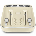 DeLonghi Distinta Perla Four Slice Toaster Lemon CTIN4003Y hero image