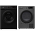 Mykin 8kg Front Load Washer & 10kg Heat Pump Dryer Black Package (Stackable) MFLW800BMHPD1000B image NaN