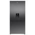 Hisense 500L PureFlat Bottom Mount Refrigerator with Non-plumbed Water Dispenser Dark Stainless Steel HRBM500TBW image NaN