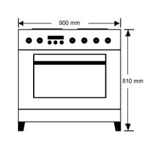 Ilve NT906WMPB Freestanding Dual Fuel Oven/Stove hero image