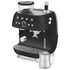 Smeg 50s Style Espresso Coffee Machine with Grinder Matte Black EGF03BLMAU image NaN