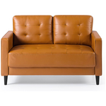 Zinus Mid-Century 2 Seater Faux Leather Sofa Cognac AU-USSMC1ZC-02C hero image