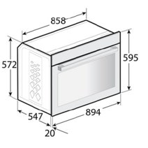 Beko 90cm Twin Fan Multifunction Built in Oven Dark Stainless Steel BBOB91271MDX hero image