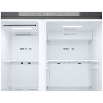 LG 641L Side by Side Refrigerator with Non-Plumbed Ice and Water Stainless Steel GS-N599PL hero image