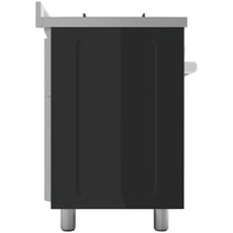 Glem Gas 90cm Gas Oven & Cooktop Matt Black Freestanding Oven GS965GGMB hero image