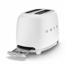 Smeg Retro 50's Style 2 Slice Toaster Matte White TSF01WHMAU hero image