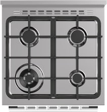 Glem 60cm Stainless Steel Dual Fuel Freestanding Oven GB664GE hero image