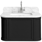 Turner Hastings Evara 75x53 Wall Hung Vanity with Real Marble Top and Ceramic Undercounter Basin Volcanic Ash NTH EV751-VA-NTH hero image