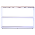 Reddie Suzy Shelf Unit Calcatta Marble Top White Frame SHFSZ120X35X80ST7M2 image NaN
