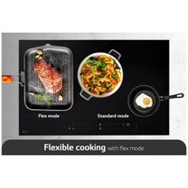 LG Series 7 80cm Induction Cooktop 4 Cooking Zones including 1 Flexi Zone BCI807T4BG hero image