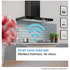 Bosch 90cm Series 6 Canopy Rangehood Matt Black DWB97DN65A image NaN