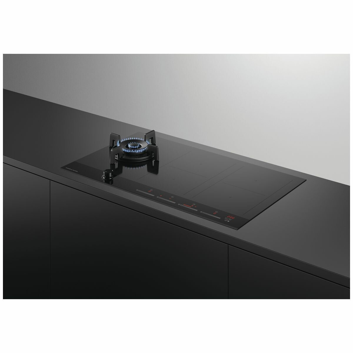 Fisher & Paykel Series 9 90cm Natural Gas Wok Burner and Induction Cooktop CGI905DNGTB4 hero image
