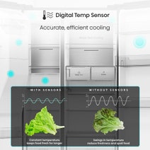 Hisense 632L Side by Side Refrigerator Black Steel HRSBS632BW hero image