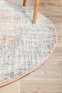Rug Culture Mayfair Medium Peach & Blue Rug 200X200CM - MAY-LOR-PEA-200X200 hero image