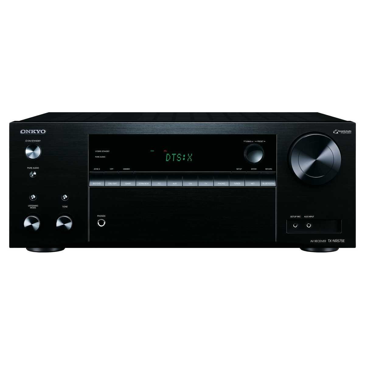 Onkyo TX-NR575EB 7.2 Ch Network AV Receiver Black hero image