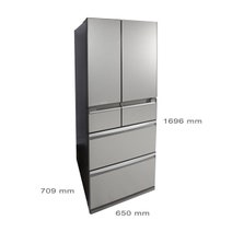 Mitsubishi Electric 500L WX Series 6 Door Multi Drawer Fridge MR-WX500C-S-A hero image