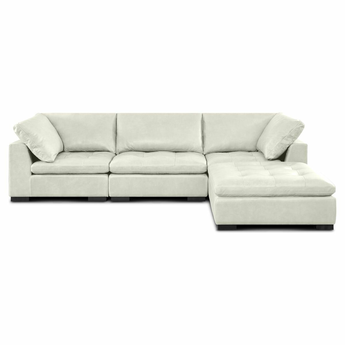 Kalona Milan Three Seater White Leather Lounge 19730-W hero image
