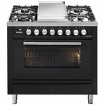 ILVE Professional Plus Series 90cm 6 Burner & Teppanyaki Freestanding Electric Oven with Milano Knobs P09FDWE3MG hero image