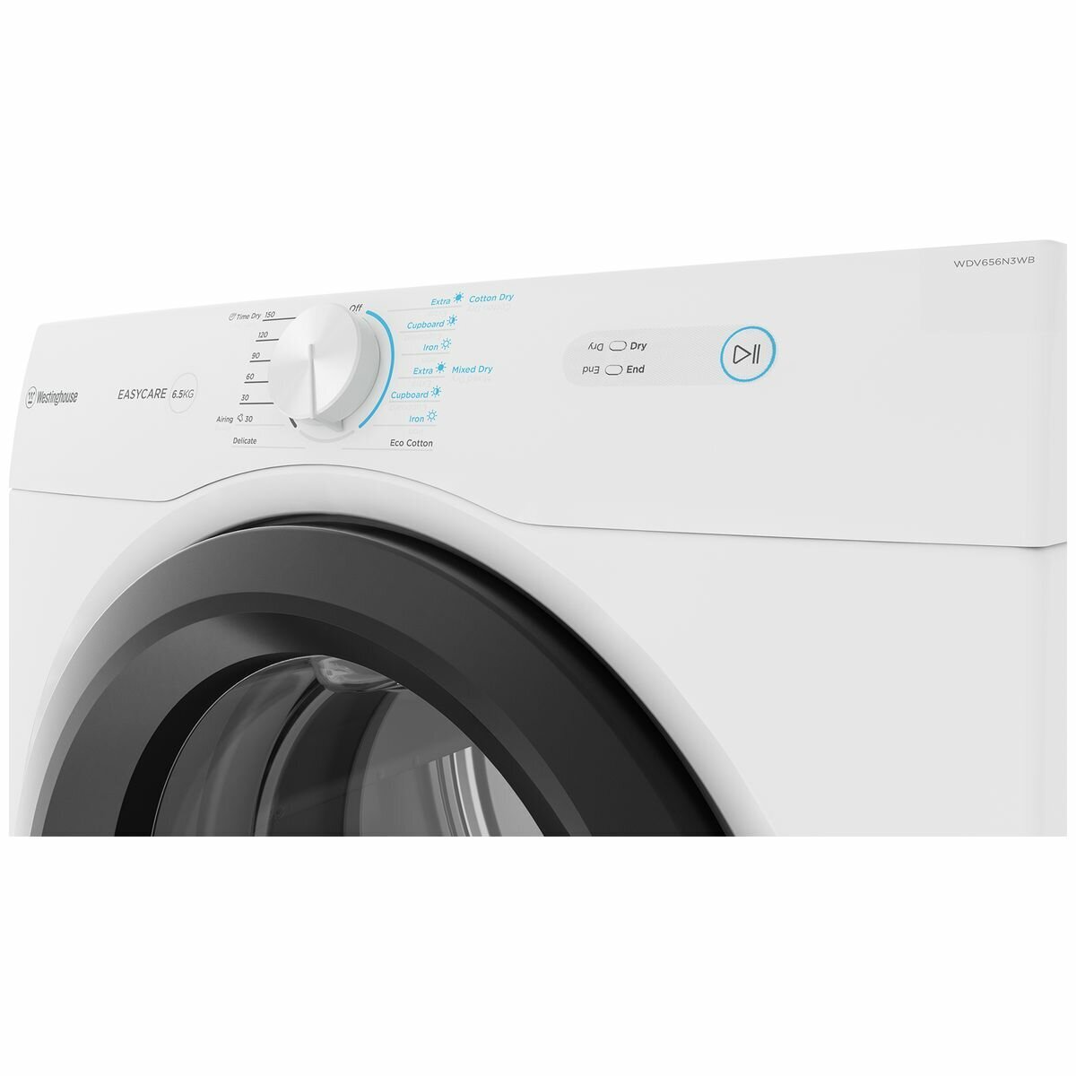 Westinghouse 6.5kg Vented Clothes Dryer WDV656N3WB Appliances Online