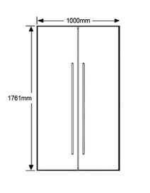 Electrolux ESE7007SG 700L Side by Side Fridge hero image