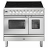 ILVE Professional Plus Series 90cm Induction Double Oven with Milano Knobs PDI09WE3SS image NaN