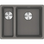 Franke Maris 340/150mm 1 and 1/2 Bowl Left Flushmount Sink with Extension Drainer Stone Grey MRG260-SBLSGFPC hero image