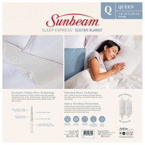 Sunbeam Sleep Express Boost Queen Bed Fitted Heated Blanket BLB4851 hero image