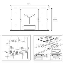 Electrolux 90cm Series 700 Induction Cooktop with SenseFry EHI9575BF hero image