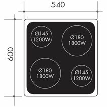 Artusi 54cm Electric Freestanding Oven/Stove AFDC5470W hero image