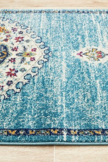 Rug Culture Babylon Large Blue Rug 400X80CM - BLN-202-BLUE-400X80 hero image