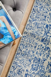 Rug Culture Evoke Large Blue Rug 400X80CM - EVO-256-BLUE-400X80 hero image