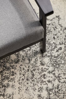 Rug Culture Chrome Medium Silver & Off White Rug 200X200CM - CRO-RIT-SIL-200X200 hero image