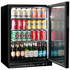 Schmick Glass Door Under Bench Bar Fridge Black SK156R-B image NaN